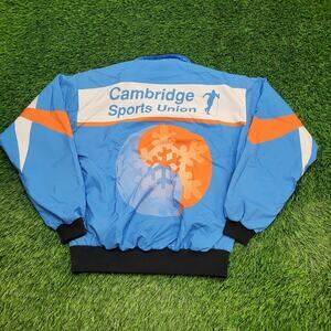 Vintage 90s CSU Cambridge Sports Union Jacket Medium 22x25 Blue